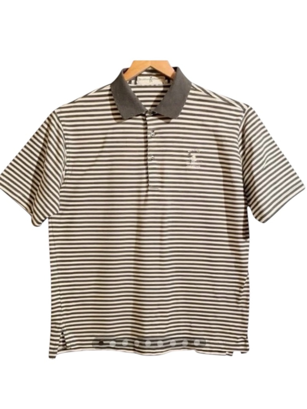 Fairway & Greene Cog Hill Dubsdread Striped Golf Polo Shirt M